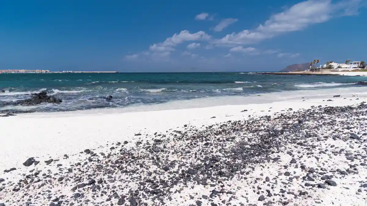 spiaggia dei pop corn a Fuerteventura, isole Canarie