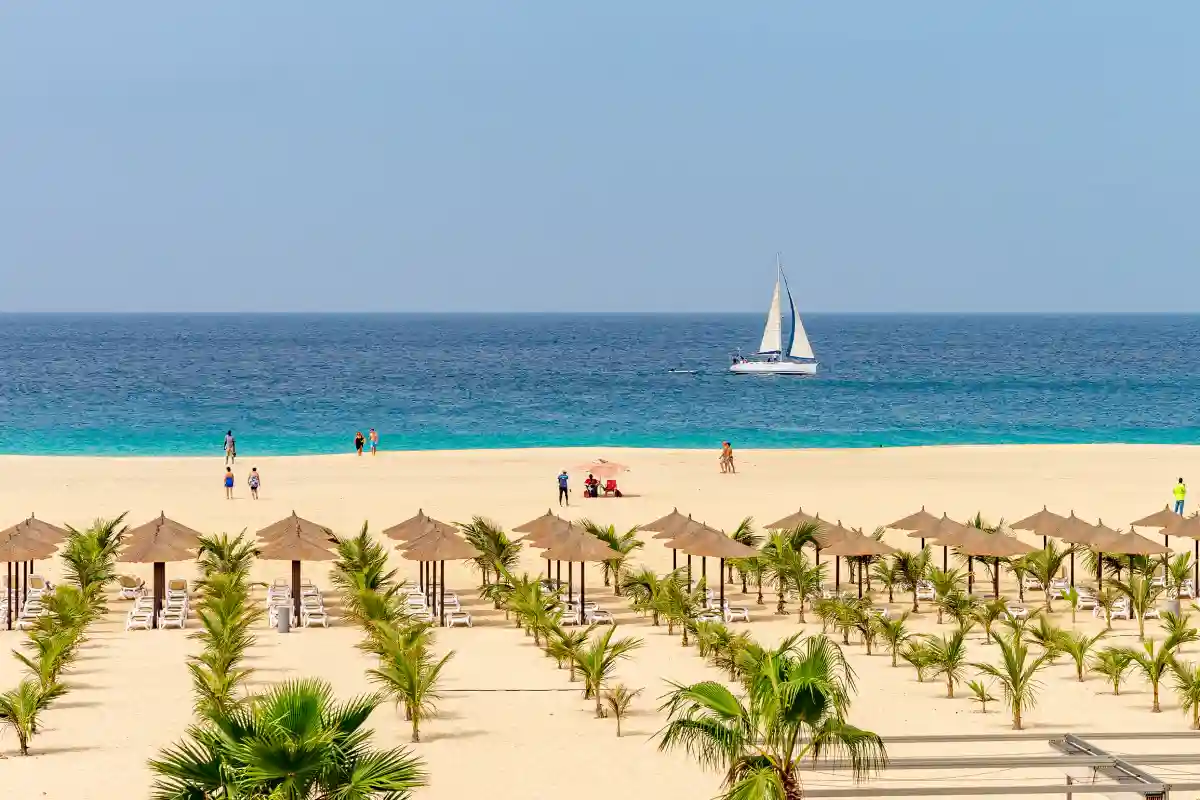 spiaggia sull'isola di Sal, Capo Verde