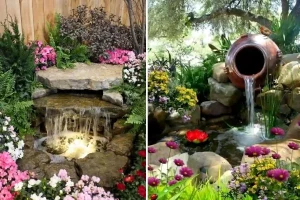 angolo zen in giardino