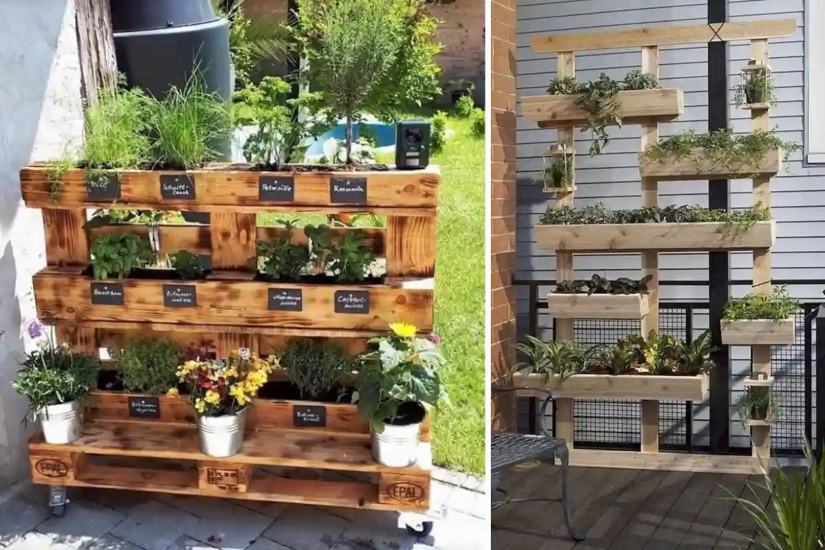 fioriere con pallet