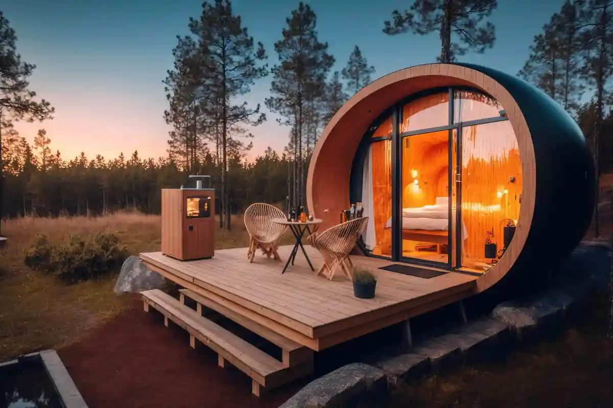 glamping lussuoso nella natura