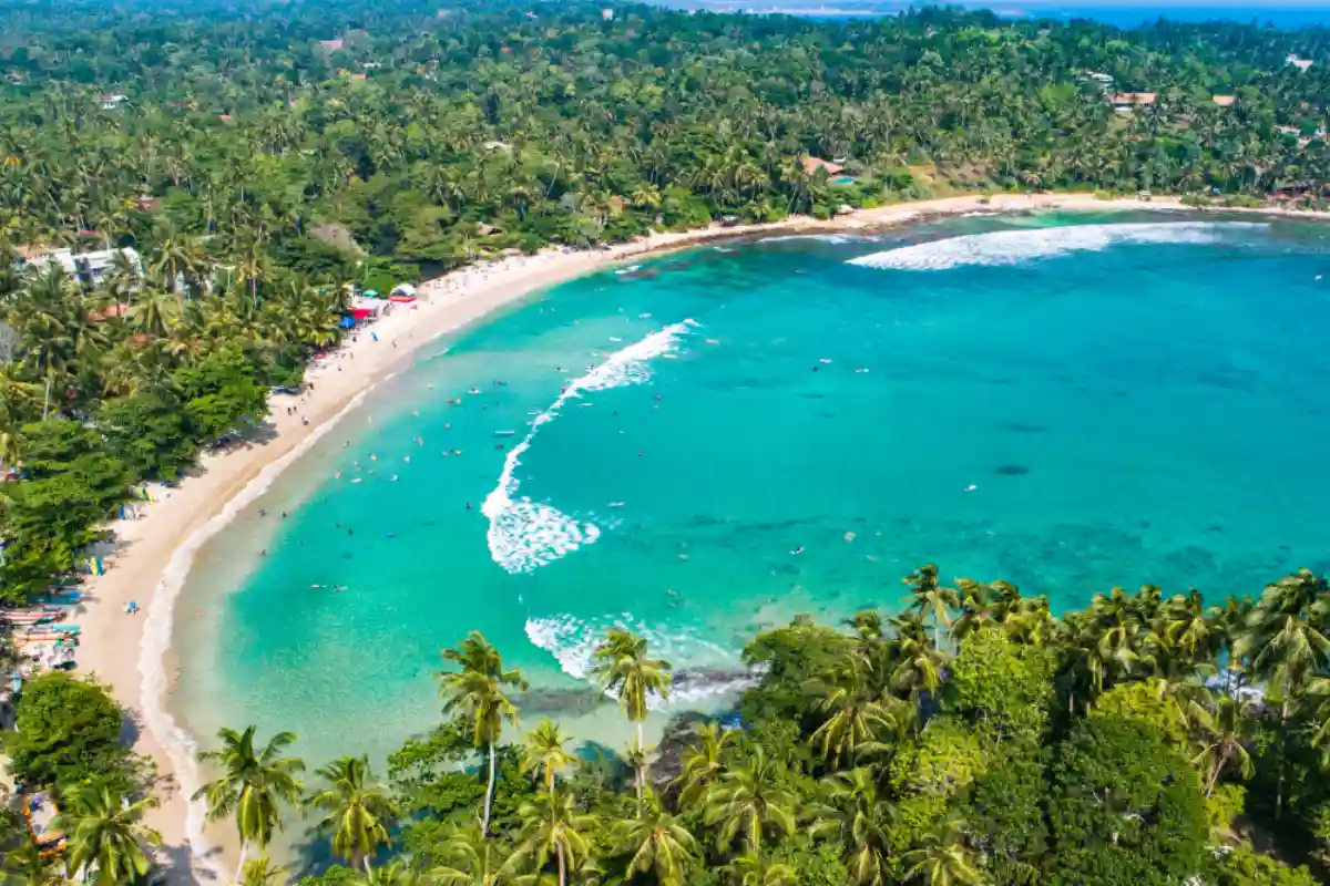 spiaggia nello Sri Lanka
