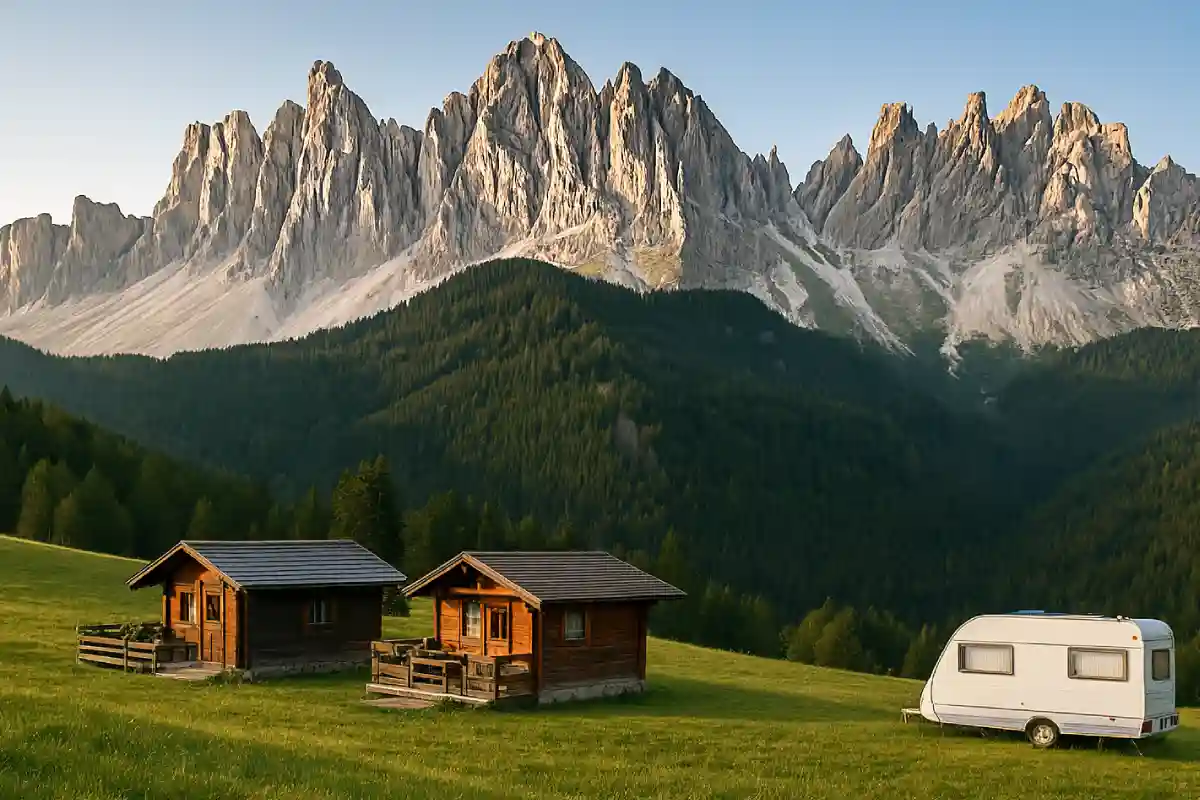 campeggio nelle Dolomiti